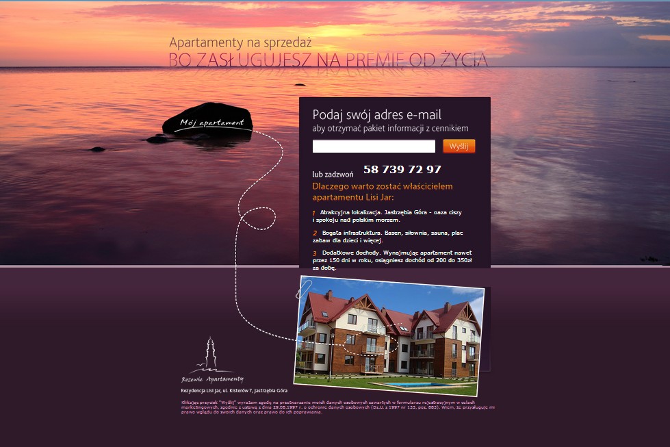 landing page